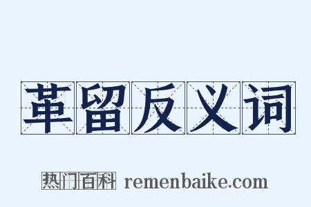 革留反义词是什么意思的图片